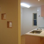 T様邸 硝子ブロックのｱｸｾﾝﾄ壁