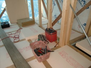 Ｓ邸床断熱材施工2018