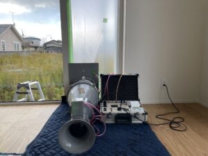 住まいの気密測定