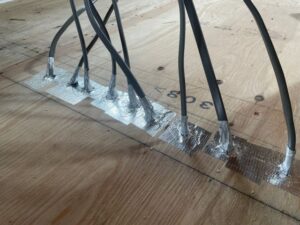 電気配線の気密処理